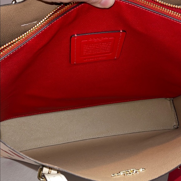 Coach K2278-CE627 Mollie Tote with Heart Cherries - Picture 11 of 14